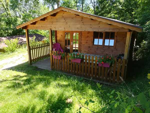 chalet bois 6 personnes dans le Lot